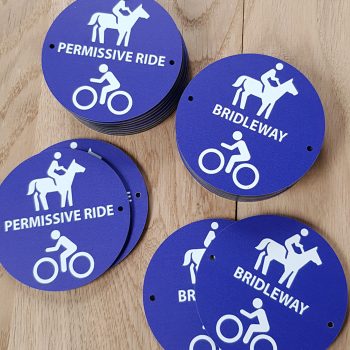 Bridleway Permissive Path Waymarker Discs