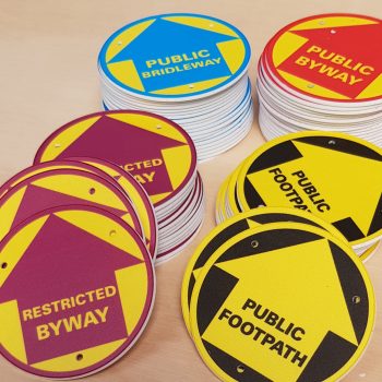 Foamex printed waymarker discs