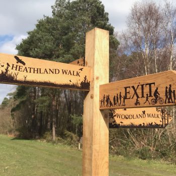 Fourway Fingerpost with laser etched pointers