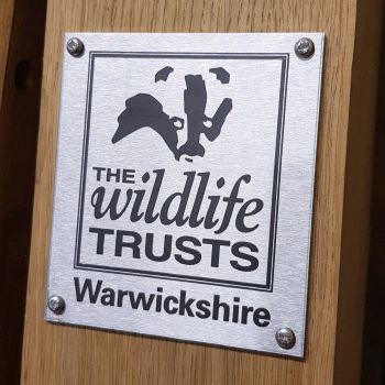 Laser etched stainless steel plaque sign
