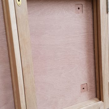 Oak cabinet detail